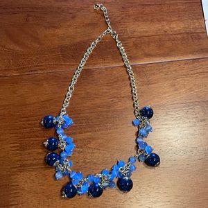 Talbots necklace navy, gold and periwinkle